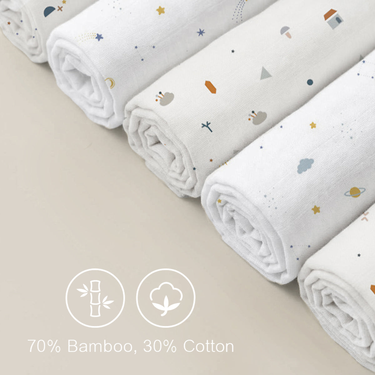 Minikind Bamboo Muslin Swaddle