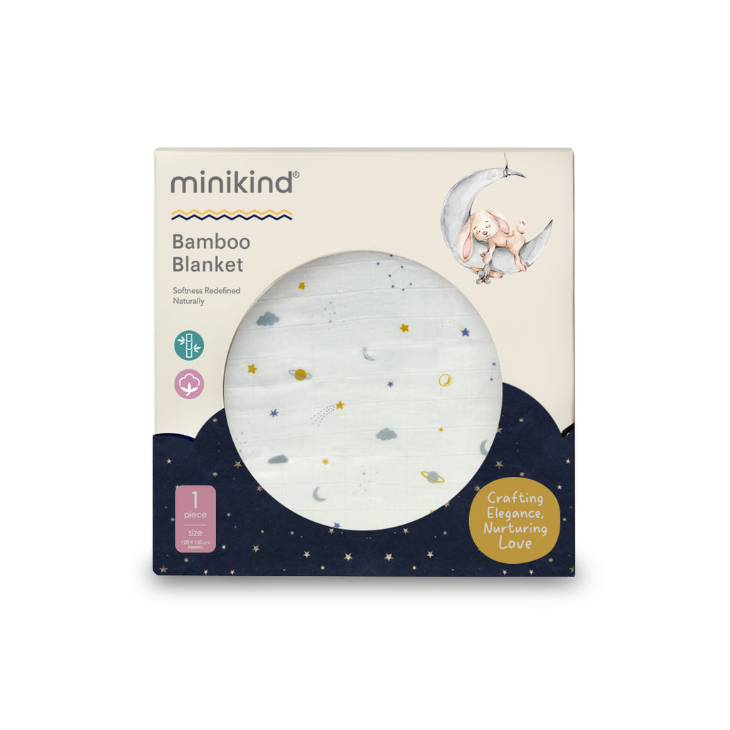 Minikind Bamboo Blanket 95x95 CM.