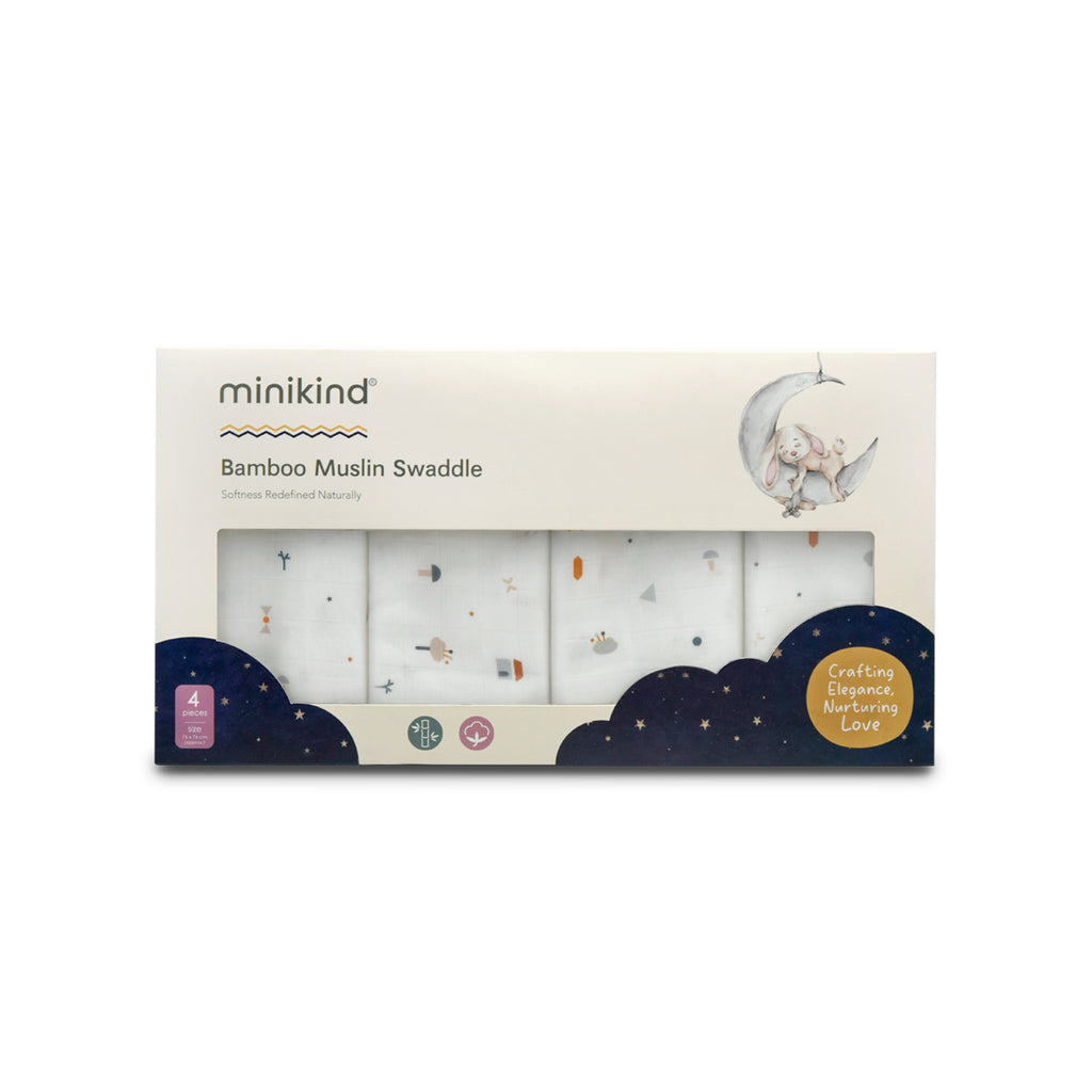 Minikind Bamboo Muslin Swaddle