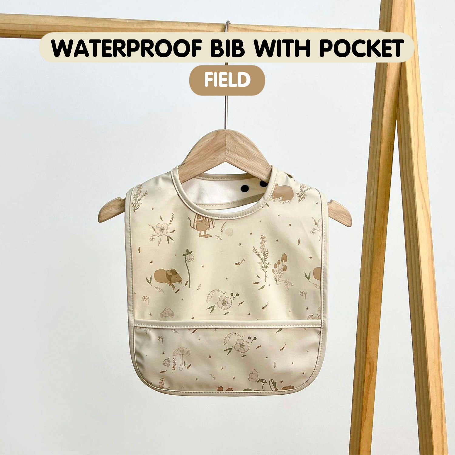 Minikind Waterproof Bib with Pocket