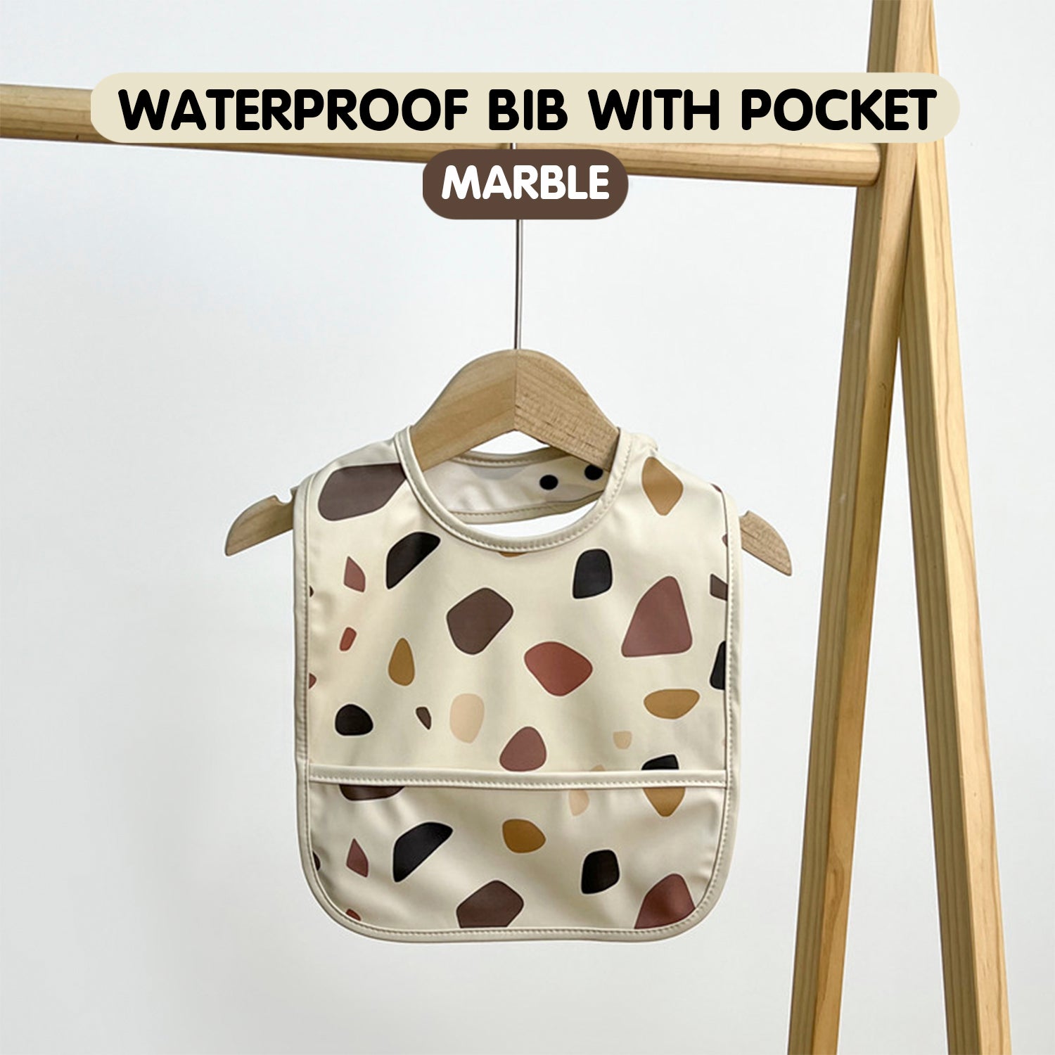 Minikind Waterproof Bib with Pocket