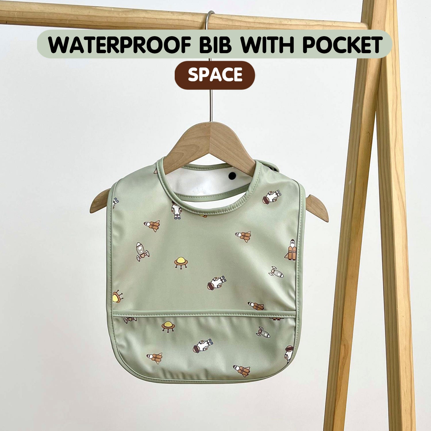 Minikind Waterproof Bib with Pocket