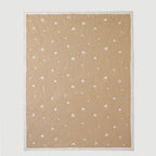 Minikind Cream Star Knitted Baby Blanket