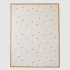 Minikind Cream Star Knitted Baby Blanket
