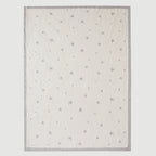 Minikind Grey Star Knitted Baby Blanket