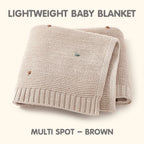 Minikind Multi Spot Lightweight Knitted Baby Blanket