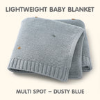 Minikind Multi Spot Lightweight Knitted Baby Blanket