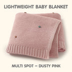 Minikind Multi Spot Lightweight Knitted Baby Blanket