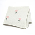 Minikind Cream Tulip Lightweight Baby Blanket