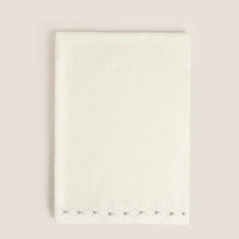 Minikind Lightweight Baby Blanket – White