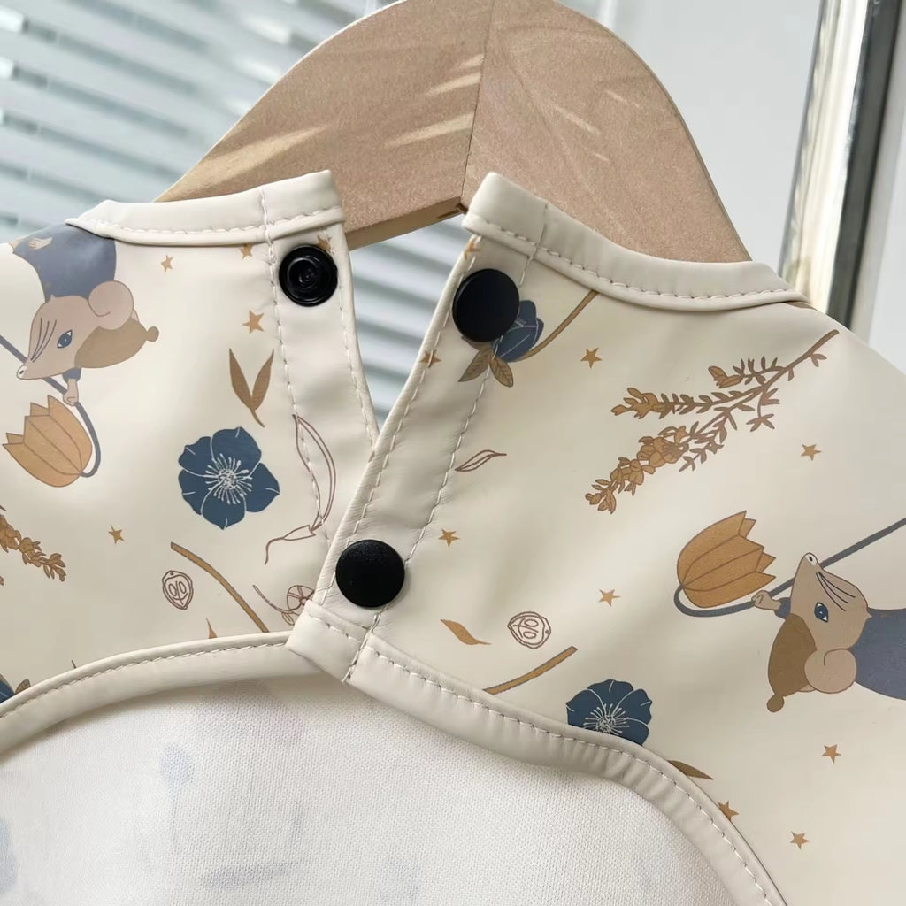 Minikind Long Sleeve Waterproof Bib with Pocket