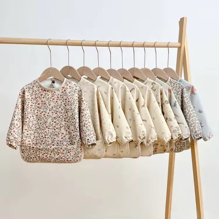 Minikind Long Sleeve Waterproof Bib with Pocket