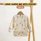Minikind Long Sleeve Waterproof Bib with Pocket